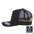  Born Out Here Big Trucker Cap With 3D Logo in Black/Gold 