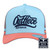  Born Out Here Big Trucker Cap with Out Here Script in Aqua/Terra 