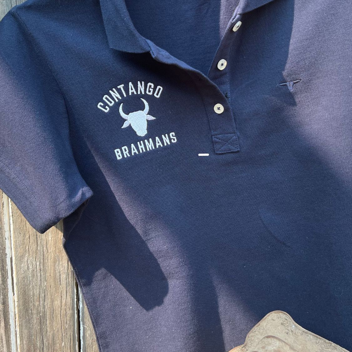 Embroidered polo shirts with company logo