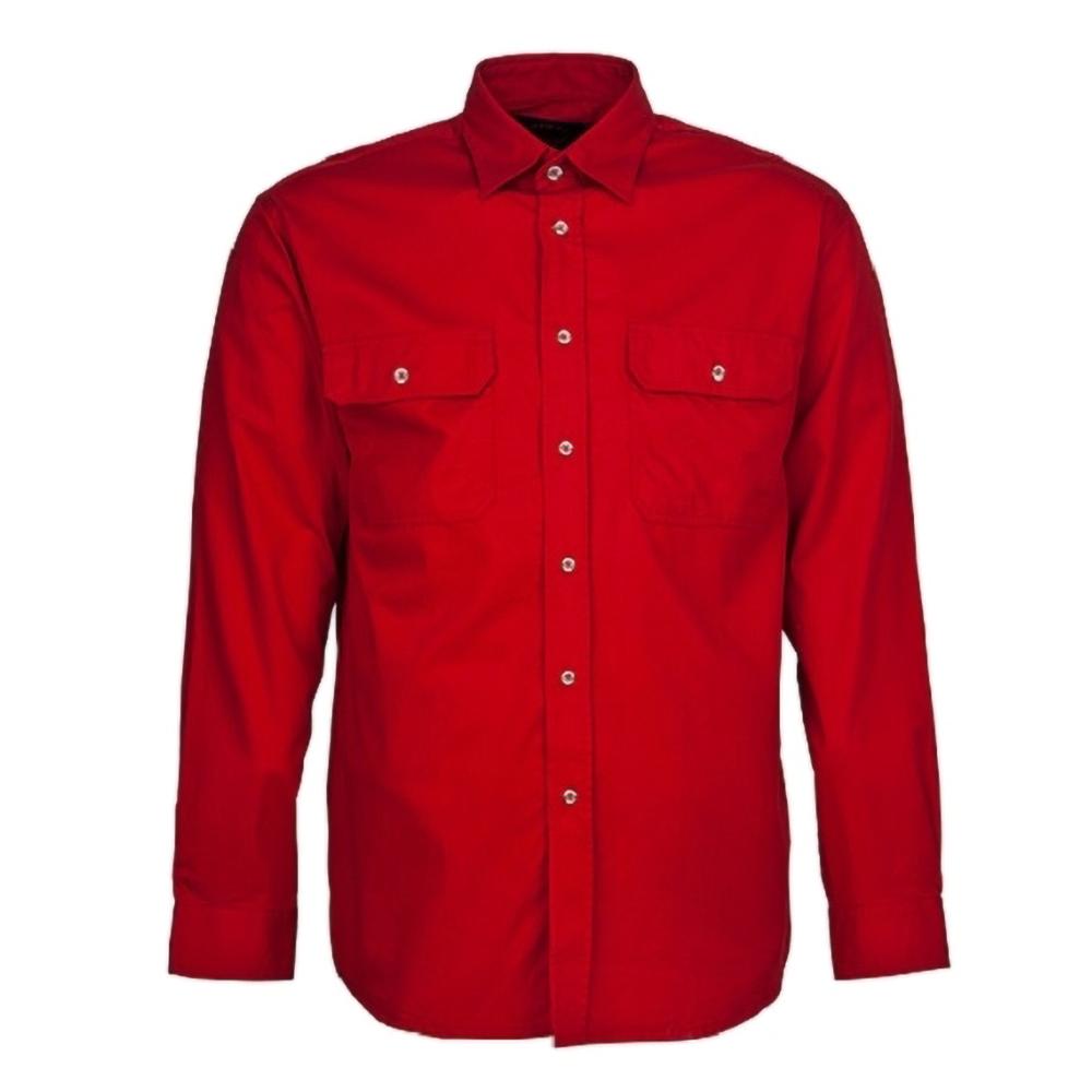 Ritemate RM500BT Pilbara Men's Open Front Shirt Red (Bulk Deal, Buy 4 ...