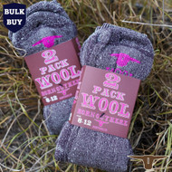  Born Out Here 2 Pack  Wool Socks (Bulk Deal Buy 4+ for $29.95 each) 