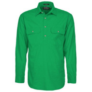  Ritemate RM200CF Pilbara Men's Closed Front Shirt Kelly-Green (Bulk Deal, Buy 4 for $49.95 Each!) 