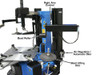 Atlas® TC755DAA Dual Assist Arm Wheel Clamp Tire Changer w/Bead Blaster