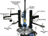Atlas® TC755DAA Dual Assist Arm Wheel Clamp Tire Changer w/Bead Blaster