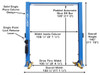 Atlas®  (ATEATTD9OHSCSS) 9,000 lb. Capacity 2-Post Overhead Lift