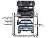  Atlas Equipment PRO8000EXT-L 4 Post Lift + RJ35 Sliding Jacks Combo