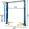  Katool  M&E  M90s 2 Post Lift 9000lbs 110v Two Post Lift Auto Lift Car Lift Hoist Equipment Heavy Duty