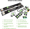 QuickJack Bundle - 8000TLX Portable Car Lift, Wall Hangers & SUV Adapters, ALI Certified, 8,000-lbs. Capacity, 110V Power Unit, Car Lift for Garage, Shop, & Mechanic