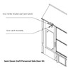 iDEAL PSB-SSDD-PSDK-AK Semi and Side Downdraft Paint Booth Personnel Side Door Kit