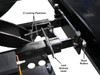 Atlas® RJ-6BK Rolling Air/Hydraulic Center Jack 6,000 Lbs. Capacity and Truck Adapters