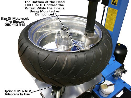 Atlas® TC221 Electric/Pneumatic Wheel Clamp Tire Changer