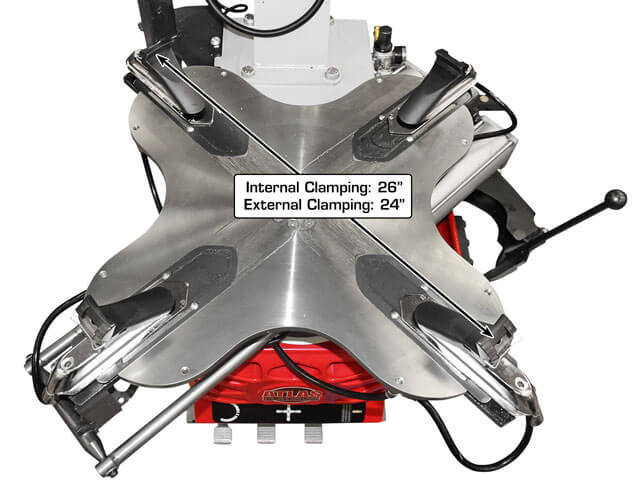 Atlas® Platinum PTC300 Electric/Pneumatic Wheel Clamp Tire Changer