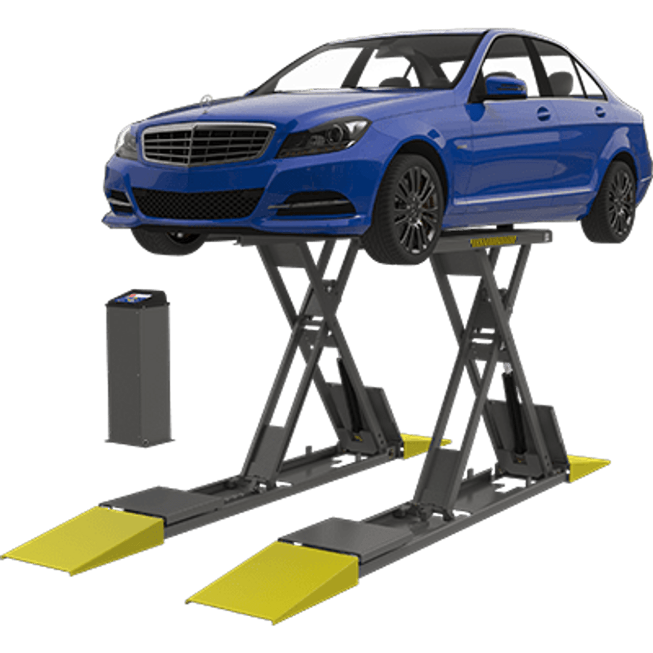 Stratus Extra Wide Extra Tall Commercial Mid Rise Scissor Car Lift