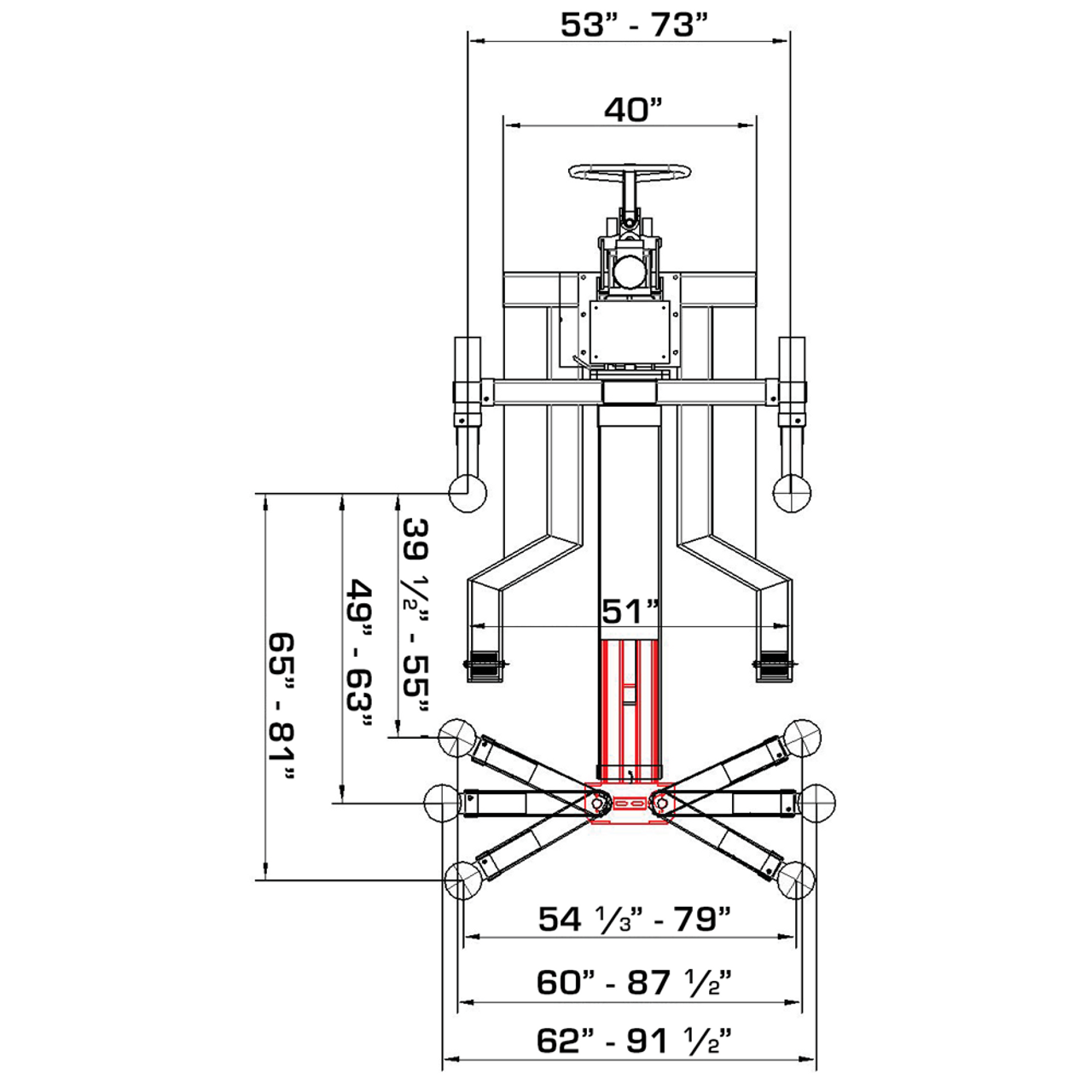 Katool  SPL-700 Single Post Lift