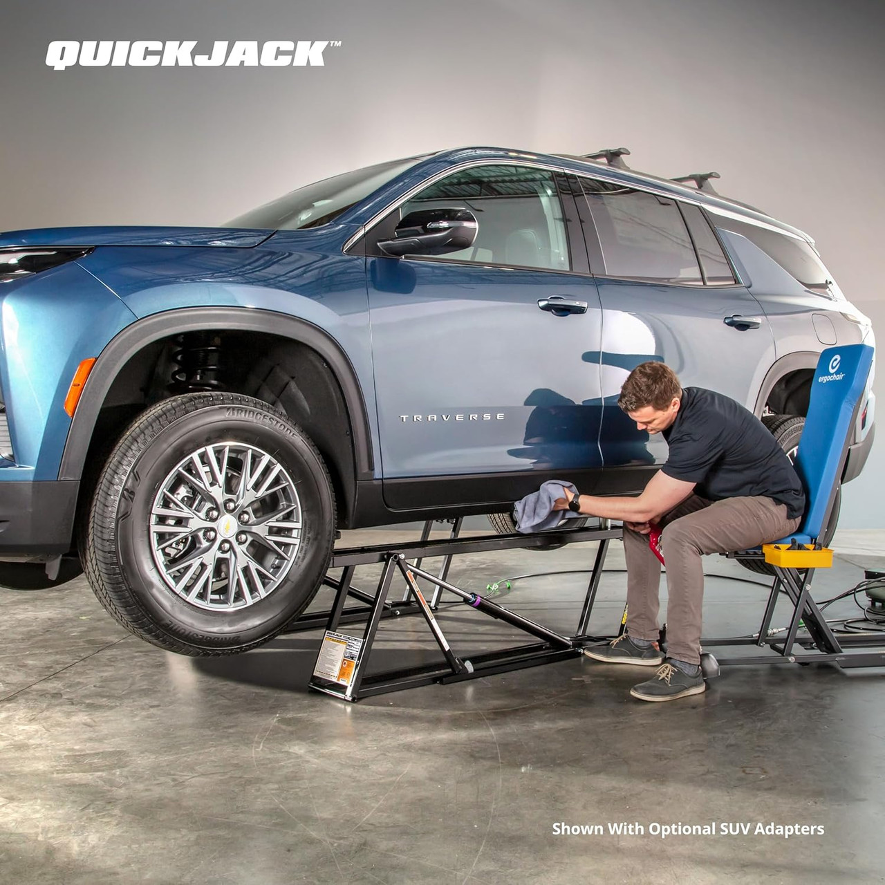 QuickJack Bundle - 6000TLX Portable Car Lift, Includes Pinch Weld