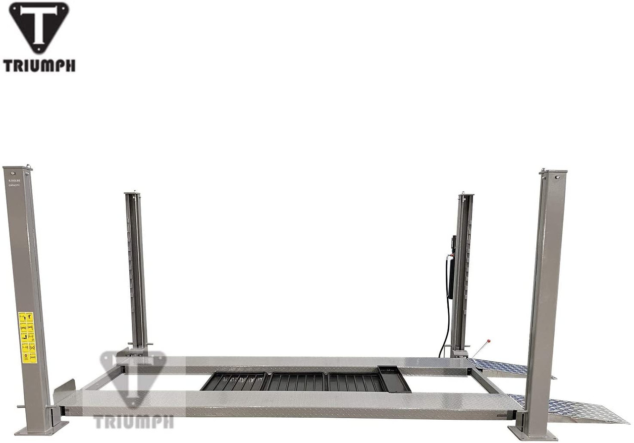 Triumph NSS-XLT 8,000 LB. Service Storage Four Post Auto Lift Extended