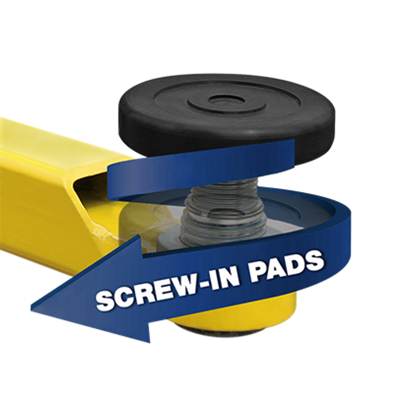 BendPak Adjustable Screw Lift Pads With Receiver- 60mm PIN