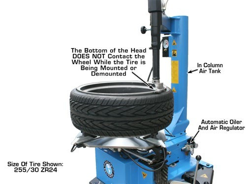 Atlas® TC289 Tire Changer Electric/Pneumatic Wheel Clamp Tire