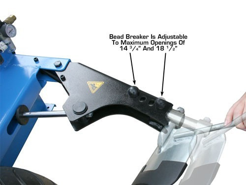 Atlas® TC289 Tire Changer Electric/Pneumatic Wheel Clamp Tire