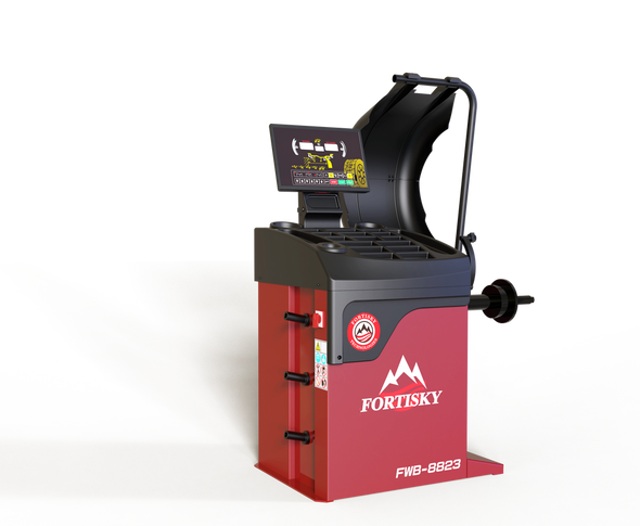 Fortisky 2D Car Wheel Balancer Self-Calibration w/Laser Light FWB-8823