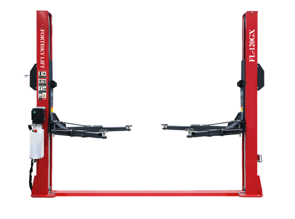 Fortisky FL-120GX 2-Post Car Lift 12,000 lb Capacity Single Point Lock Release