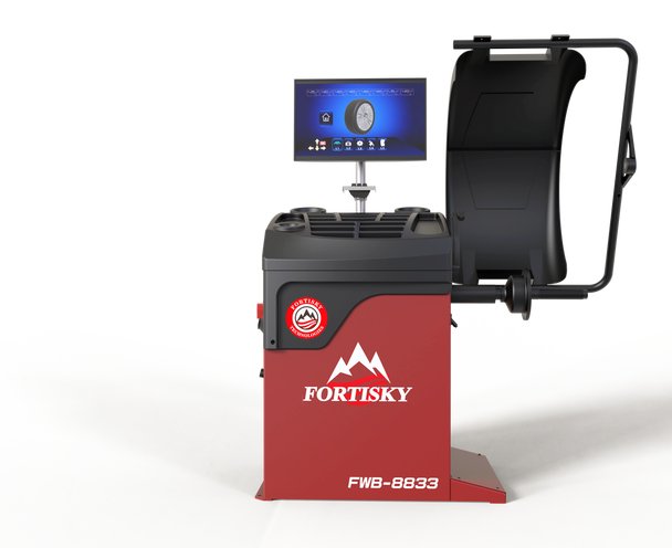 Fortisky 3D Millimeter Wave Radar Wheel Balancer Dynamic Display Screen Laser Light FWB-8833