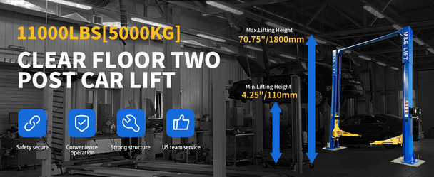 Katool ME-LM110S 11000 lbs Super Quality Two Post Lift