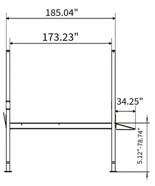 Fortisky FL-90PL 9,000 lb Heavy-Duty 4-Post Parking Lift