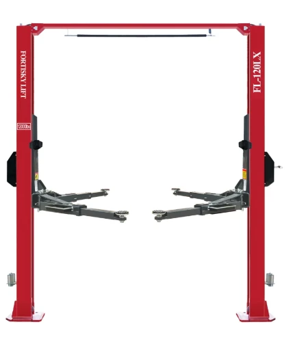 Fortisky FL-120LX 2-Post Car Lift 12,000 lb Capacity Overhead Single Point Lock Release