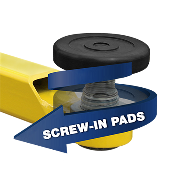 BendPak Adjustable Screw Lift Pads  With Receiver- 60mm PIN(Set of 4)