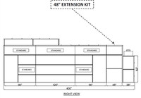 iDeal PSB-SSDD-48EPK-AK 48" Solid Extension Kit