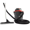 Squeegee, S-wand and vacuum hose connected to a utility vacuum.