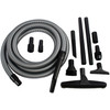 20 foot extension hose, adapters and cleaning accessories.