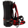 Right side view of 6 quart Perfect Power backpack vacuum.