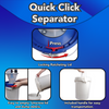 Images of the 5 gallon bucket and its features including the locking lid, easy to empty, and a handle.