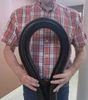 Flexing a black Cen-Tec hose.