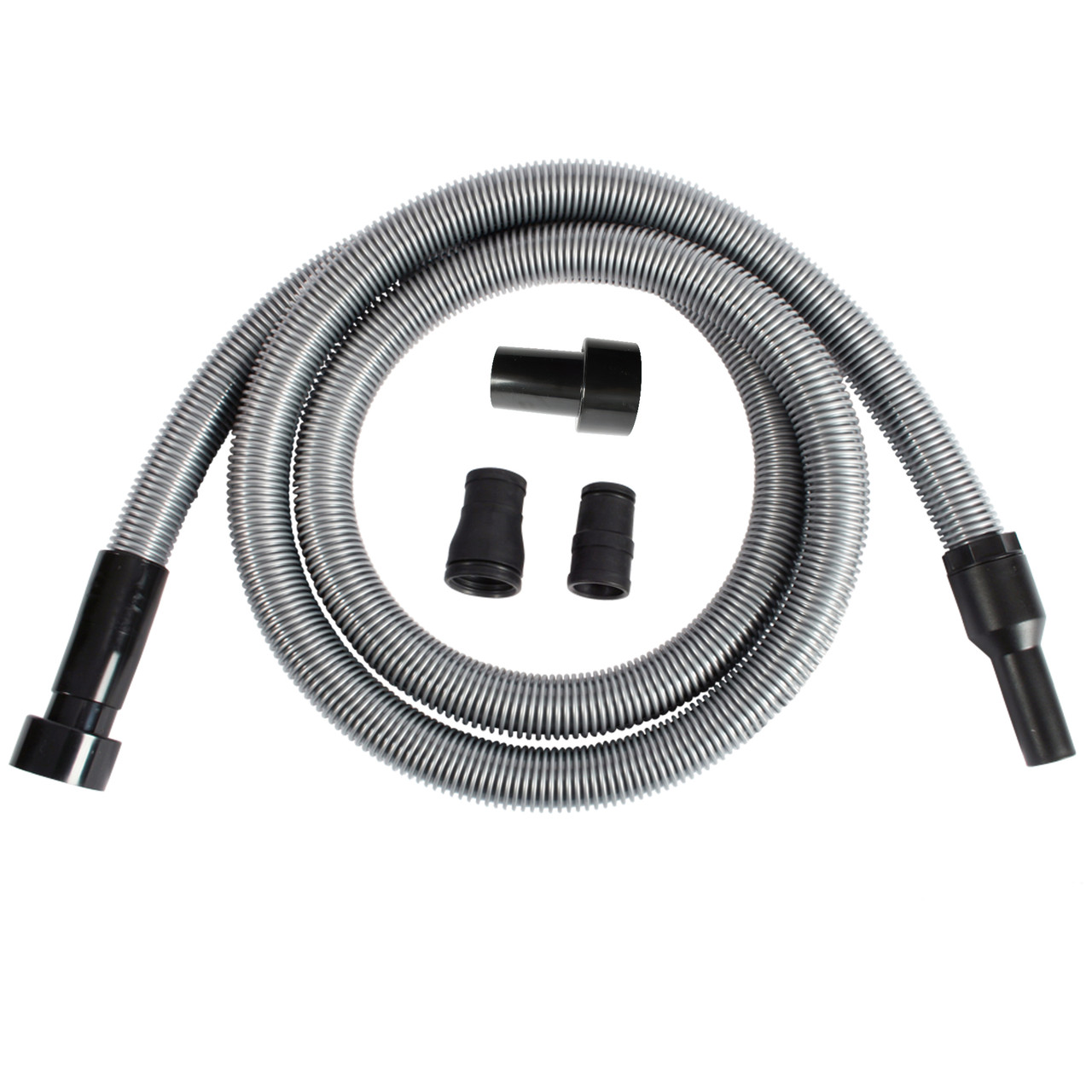 Cen-Tec Systems 94148 Premium 10 ft. Shop Vacuum Hose with Power Tool Adapter Set, Silver