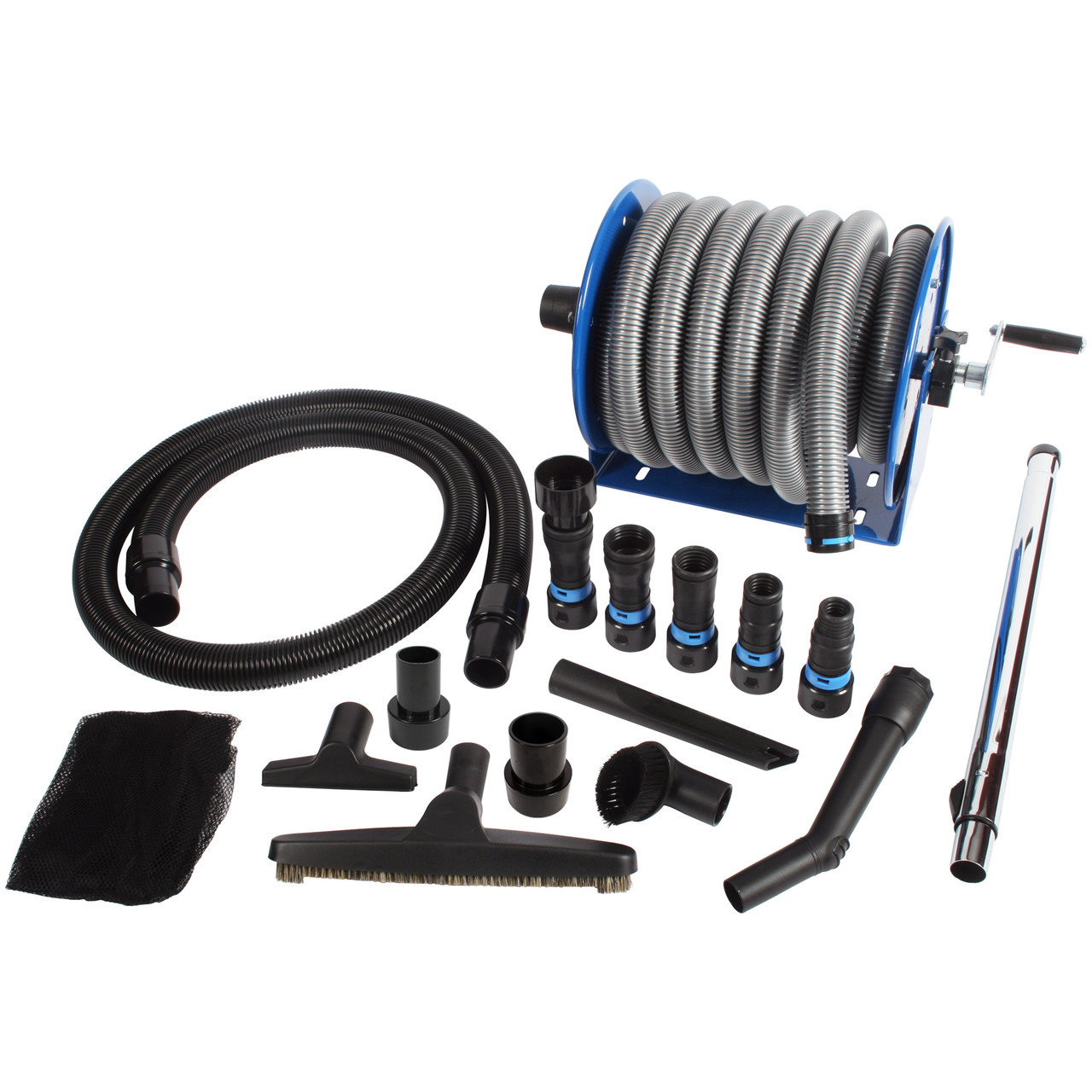 Quick Click Dust Collection Power Tool Adapters & Hose Reel Kit