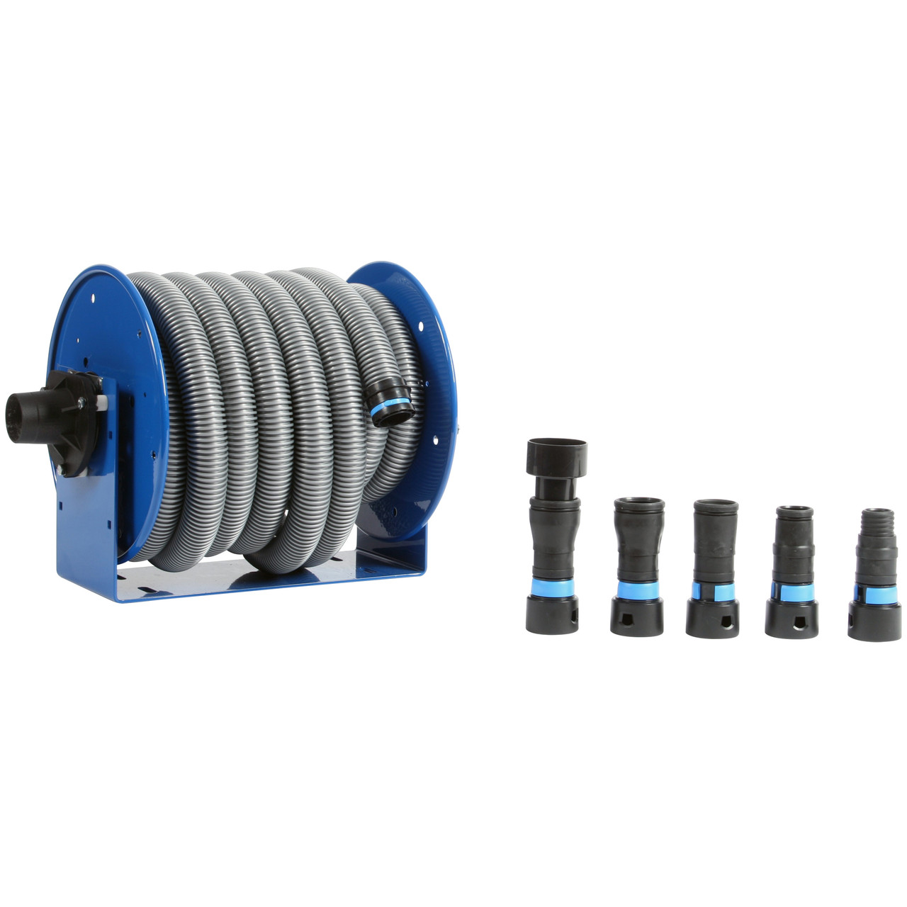 Quick Click Dust Collection Power Tool Adapters & Hose Reel Kit for Shop  Vacs & Woodworking, Black - Cen-Tec Systems