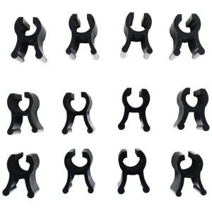 70903-12 | Pack of 12 Locking Clips for EarlyGrow Domed Propagators, Black