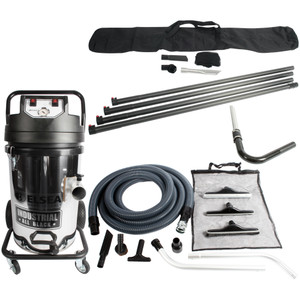 Titanus XL 2-Motor Vacuum with 2 inch Hose Pack and Carbon Fiber Gutter Reach Kit