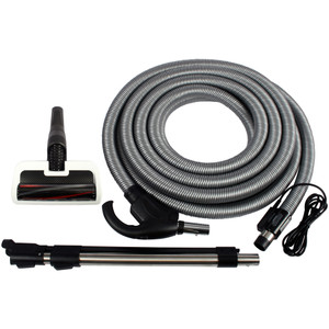 97558 | All Floors Central Vacuum Power Nozzle with Electric Wand and Universal 35 Foot Total System Control Hose