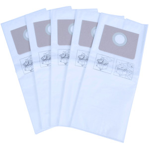 FEIN genuine fleece filter bags with 1 micron filtration , 5 Pack