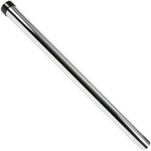Chrome Friction Fit Unslotted Wand with Black Nylon Collar 1.25 Inch (32mm) x 19 Inch (483mm)