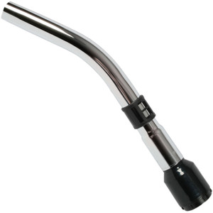 Chrome Curved Friction Wand Black AFR 1.375 Inch (35mm) Swivel Collar 14 Inch (356mm)