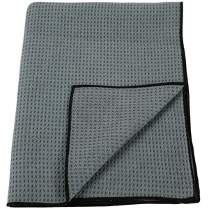 DustUp Gray Microfiber Waffle Towel 24 Inch x 36 Inch Gray