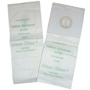 Package of 10 Bags for Nilfisk-Advance Whirlamatic VS20 Burnisher