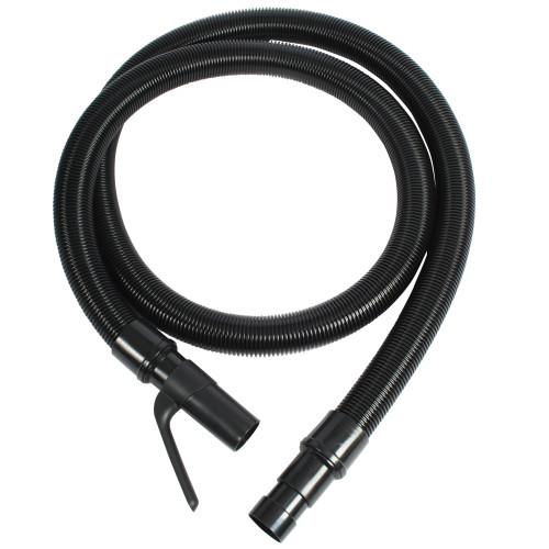 12 Ft. Commercial Grade Shop Vacuum Replacement Hose with Swivel End and Curved Handle