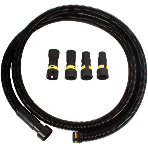 Antistatic Vacuum Hose & Adapter Set, Black