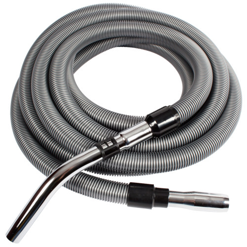 Universal Fit Central Vacuum Standard Crushproof Hose, Silver